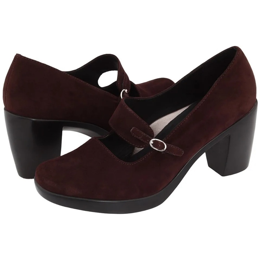 SOLD// Dansko Tara Mary Janes Pumps High Heels Shoes Suede Leather 42 11.5 12 - Picture 1 of 10